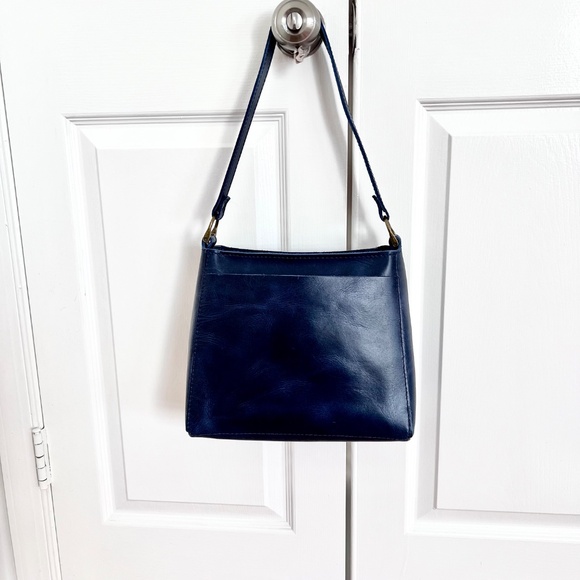 Portland Leather Modified Triangle Bag Cowboy Blue and Bifold Wallet - Picture 2 of 15